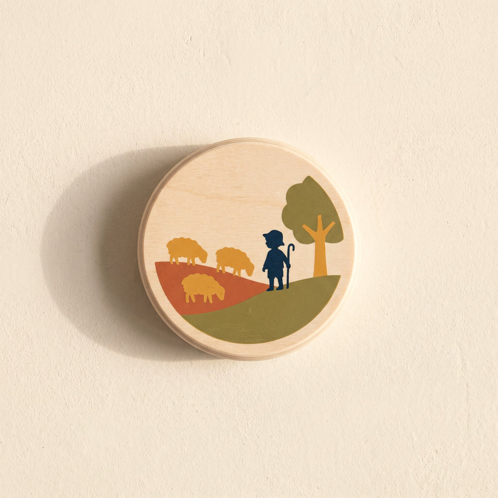 A Tondo story disc in birch plywood (placeholder)